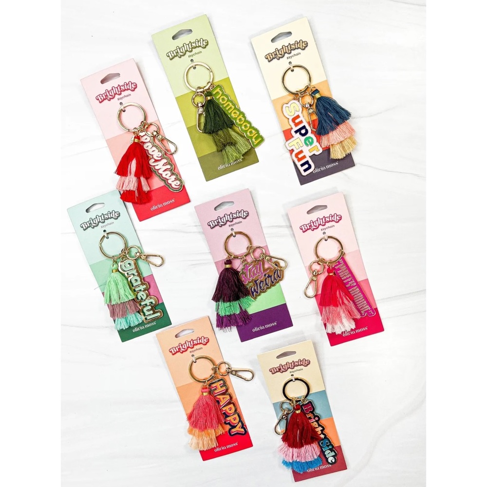 🌈 Olivia Moss, “Homebody” Brightside Keychain - Picture 4 of 16